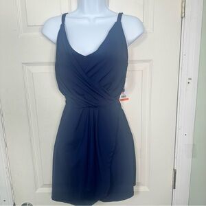 New Lands' End Women’s' Swim Dress, Navy, Size‎ XXL